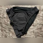 Good American Showoff Bikini Bottom in Black  Size 1 NWT Photo 1