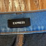 EXPRESS super high rise skinny seam front raw hem jeans 4 Photo 5