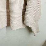 PINQUE Ribbed Dolman Sweater Neutral Beige Batwing Sleeve Size L Size L Photo 5