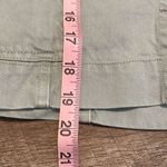 Young Fabulous and Broke Womens Button Fly Front Denim Skirt Olive Stone Wash Larg Photo 6