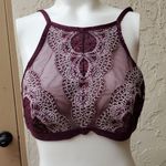 Victoria's Secret VS mesh crochet lace Bralette size L Photo 0