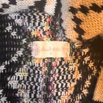 Altar'd State  Cardigan Duster Sweater‎ Knit Aztec Tribal Boho Beige Black Medium Photo 1