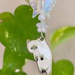 Handmade cat boho cute fairy phone charm/bag accessory/car display/strap🐈🌟 Photo 1