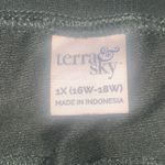 Terra & Sky Dark Green Athletic Sweat Pants Pockets Drawstring Strech 1X Photo 7