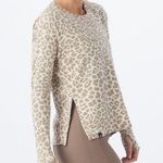 Glyder NWOT Leopard Lounge Crew Neck Sweatshirt Photo 0