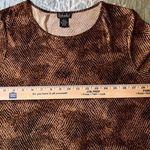 Rafaella Earth Tones Black & Brown Design Blouse Photo 1