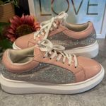 Juicy Couture Women's Dorothy Rhinestone Sneakers, Pink/Silver, Size 8 Pink Photo 0