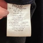 Maje Navy Blue Mandarin Collar Sheath Long Sleeve Dress Photo 5