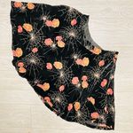 Mod cloth black skirt with spider webs and roses velvet feel Halloween spooky 12 Photo 0