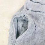 Altar'd State  Light Blue Sleeveless Halter Maxi Dress Crochet Lace Size‎ Medium Photo 5