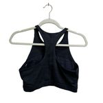 Outdoor Voices 𝅺 Crop Top Sports Bra Move Free Night Black Gray Size Medium‎ Photo 5