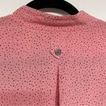 Equipment  Pink & Black Spotted Short Sleeve Button Down Oversized Blouse S Photo 8