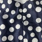 Jessica Howard  Navy Polka Dot Dress with Yellow Belt Photo 4