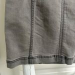 Free People NWT Skirt Women Modern Femme Cadet Grey Denim Mini Stretch Zip SZ 4 Photo 1