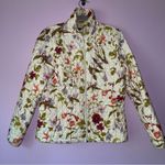 Lands' End S Quilted Jacket Lightweight Floral Coat Photo 0