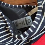 NEW Mono B Blue Stripe Sports Bra Top Mesh Patriotic Athletic Summer July 4 USA Photo 5