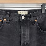 Madewell Low Slung Straight Jeans in Kent Wash Black Size 28 Photo 6