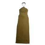 Significant Other Toffee Brown Hallie Halter Maxi Dress Womens US 4 Photo 8