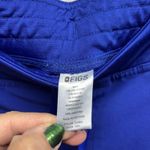 FIGS Women's Scrub Pants Cobalt Blue Drawstring Waist Cargo Pocket Comfort Photo 3