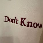 Bailey Rose Don't Know Don't Care Sweatshirt Women's Small Cream Athleisure Photo 6