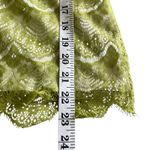 Banana Republic  Green Scalloped Lace Overlay Short Sleeve T-Shirt Top XS Photo 4