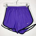 Nike  Women's Dri-fit Tempo Track 3.5” Running Shorts Purple White Lined Size S Photo 0