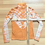 We The Free by Free People Tie Dye Turtleneck Long Sleeve Top Orange White Small Photo 10