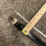 Harley Davidson Vintage Black Patent Belt With Harley Cross Logo Buckle Medium Photo 7