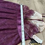 Cinema Etoile Purple Lace Babydoll Slip‎ And Thong Panty Size Small Photo 12