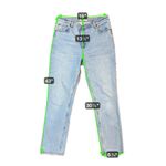 Abercrombie & Fitch Abercrombie 90s Slim Straight Ultra High Rise Light Wash Jeans Plus Size 14 32W Photo 3