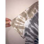 Arna York Womens Size 14/16 Dress Tiered Tee Shirt Tie Dyed Blue Gray Tan Plus Photo 3