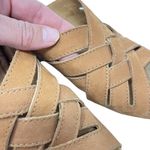 Nurture Anitaa Wedge Heel Size 8 Strappy Leather Sandal Espadrille Brown Tan Photo 5