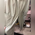 Light Green Elastic Waist Pants Size L Photo 2