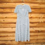 Mac Duggal  8055 High Neck Ruffle Short Sleeve Tiered A Line Dress Photo 6