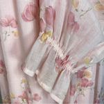Vintage 70s Pink Floral Prairie Maxi Dress Photo 5
