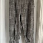 ZARA  women’s Gray Plaid Pants Photo 0