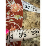 Billabong Women's  S Rust Floral Long Sleeve Wrap Mini Dress Photo 6