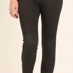 Beulah NWT  Black Moto Jeggings Photo 3