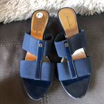 Etienne Aigner  Blue Mule Sandals S7.5 Photo 1
