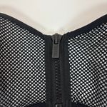 Triangl Swimwear Neoprene Scuba Mesh Bandeau Zipper Bikini Top Large Black Photo 2