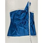 Ann Taylor  Silk Tie One Shoulder Shelf Bra Top Blouse Camisole Women 2P Blue Photo 7