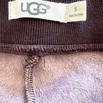 UGG  Penny Lounge Pants Mid Rise Drawstring Straight Leg Knit Fleece Red Small Photo 2