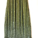 Mac Duggal  Bead Sequin embellished A-Line Gown in olive Green size 8 style 5219 Photo 4
