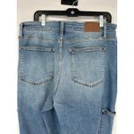 Judy Blue  90s Straight Cargo Jeans Womens 18W Blue High Rise Denim Medium Wash Photo 3