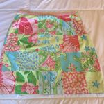 Lilly Pulitzer Vintage Patchwork Skirt Size 10 Beach Floral Theme A-Line B3 Photo 0