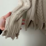 Love Riche Cream Crew Neck Cable Knit Sweater Photo 1