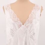 Jones New York Vintage Y2K White Floral Slip Dress Lace Sequin Bridal Coquette Lingerie Size XL Photo 8
