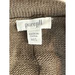 PureJill Brown Cotton &‎ Cashmere Turtle Neck Pullover Sweater Size M L Size M Photo 6