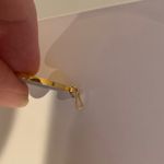 ALEX AND ANI  Christian Cross Gold Tone and Blue Round Circle Necklace Pendant Photo 1