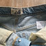 Free People We The Free Ollie Extreme Wide Leg destroyed distressed denim jeans 24 NEW Photo 3